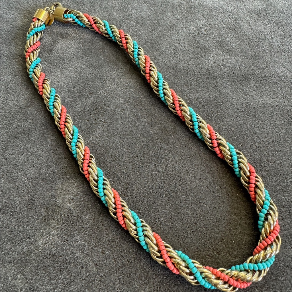 Lanvin Braided Chain Choker Necklace